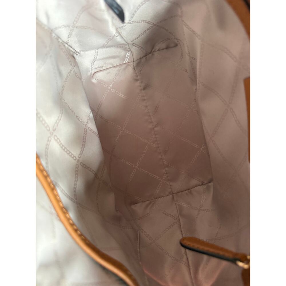 Michael Kors Sullivan Small Logo Top-Zip Tote Bag Logo-print Leather Canvas - Picture 12 of 16